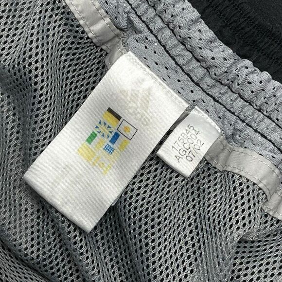 Vintage Adidas Pants Black Windbreaker Track Warm Up Tapered Vented Womens Small - Picture 11 of 12